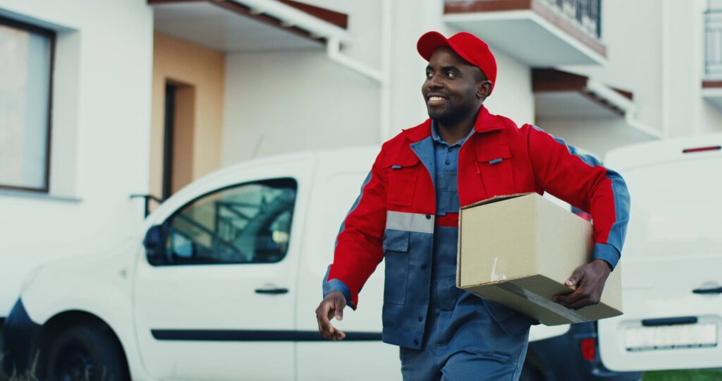 Delivery driver working after rotator cuff surgery recovery
